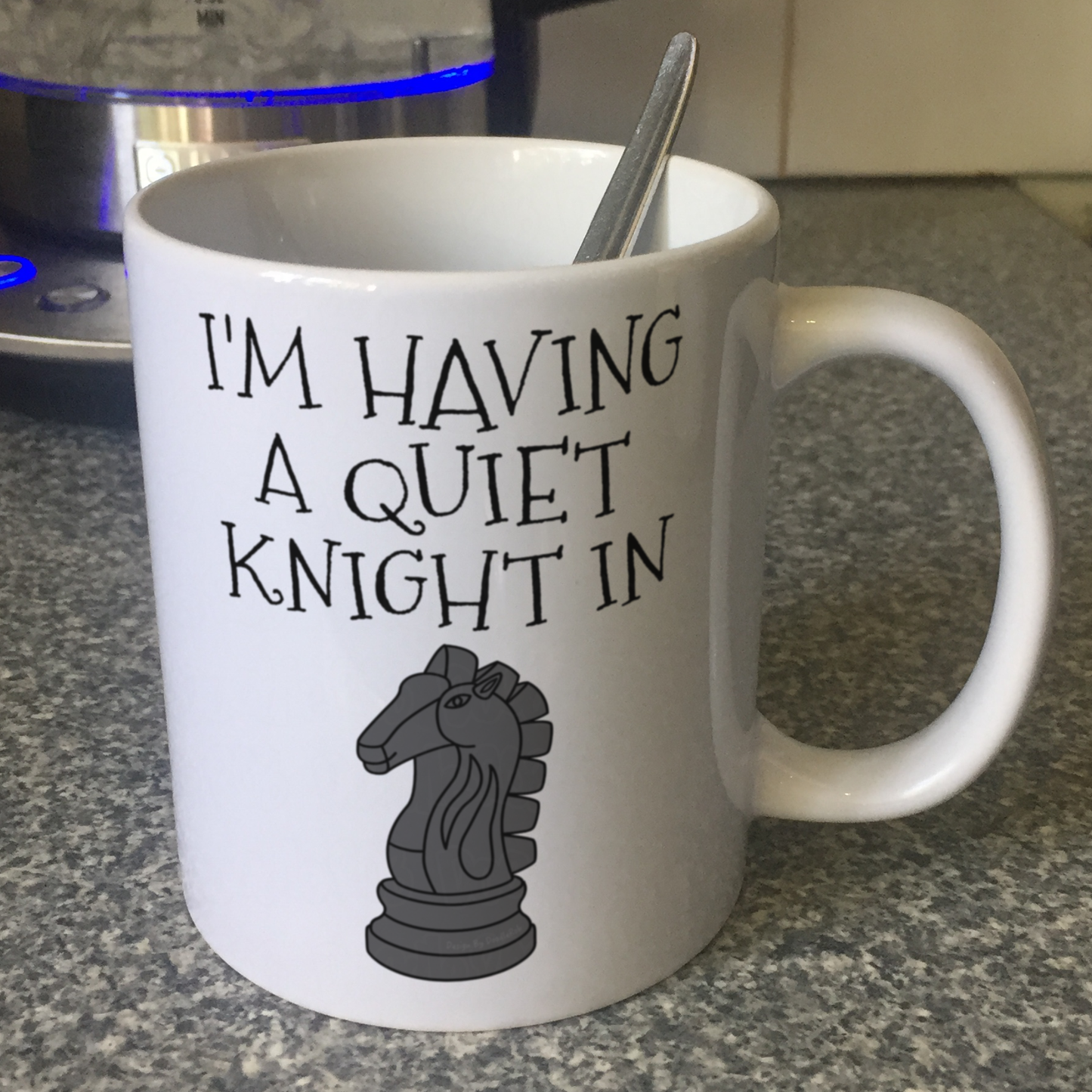 Funny Chess Mug - I'm Having A Quiet Knight In - Chess Knight Mug - Chess Player Gift