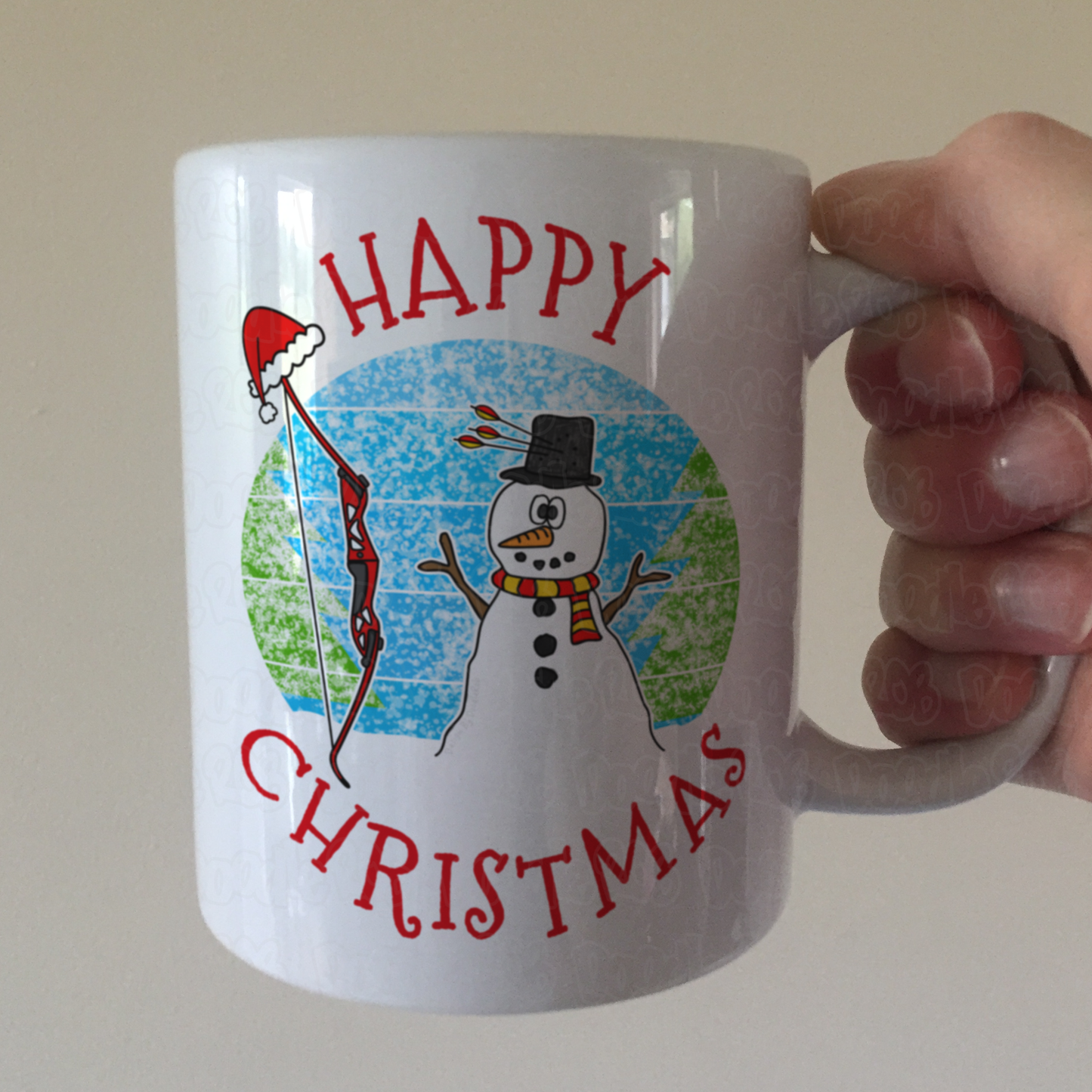 Archery Christmas Mug - Xmas Gift For Archer - Archery Coach Christmas Gift