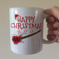 Bass Guitar Christmas Mug - Bassist Xmas Gift - Bass Teacher Mug