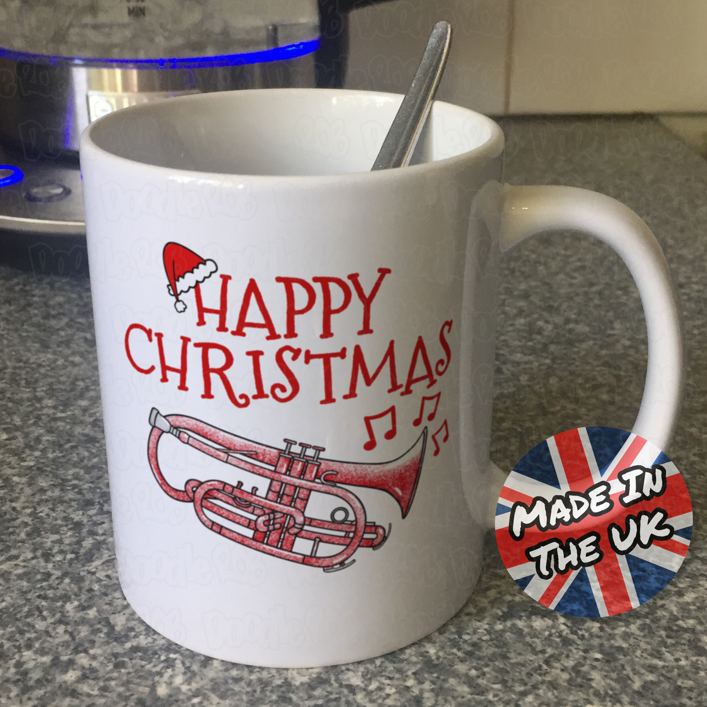 Cornet Christmas Mug - Gift For Cornetist - Brass Musician Xmas Gift