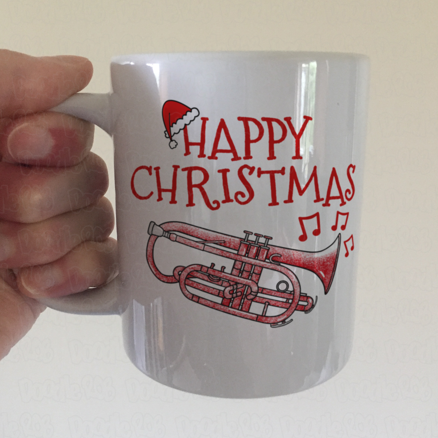 Cornet Christmas Mug - Gift For Cornetist - Brass Musician Xmas Gift