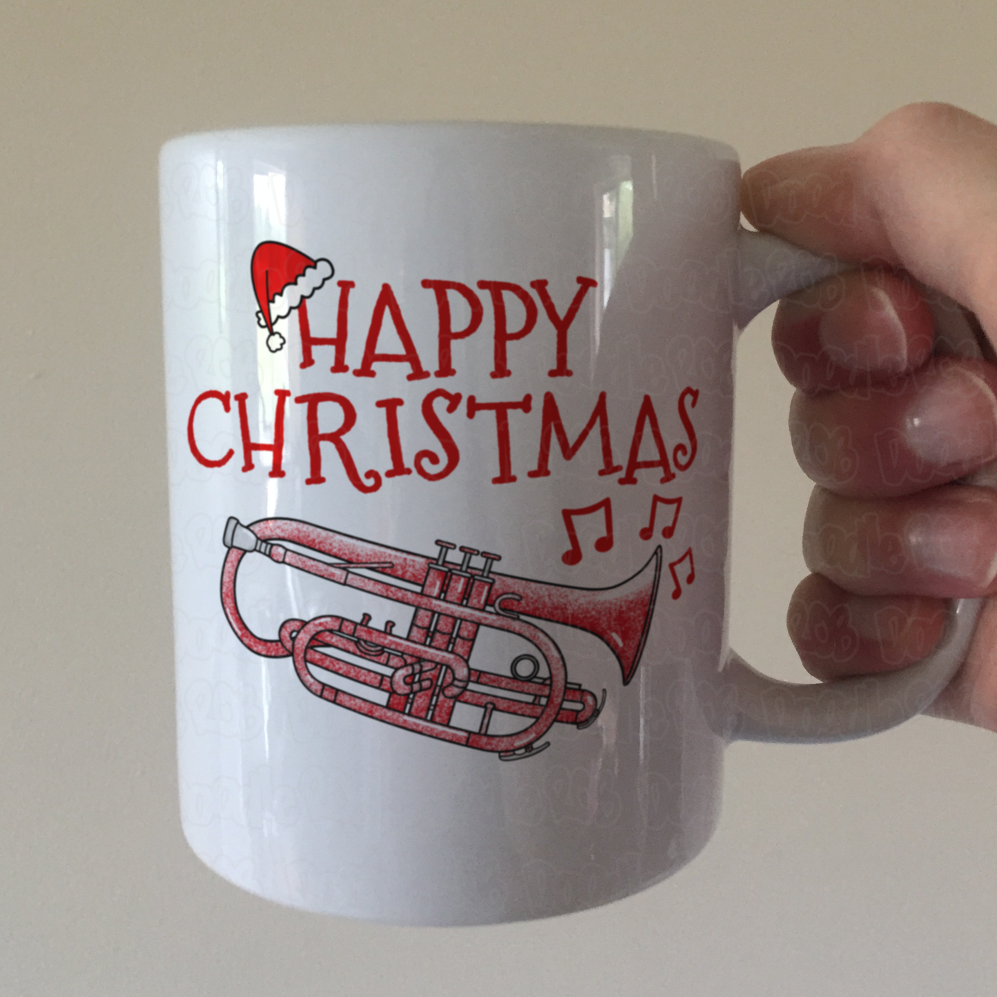 Cornet Christmas Mug - Gift For Cornetist - Brass Musician Xmas Gift