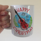 Double Bass Christmas Mug - Xmas Gift For Bassist - Jazz Musician Christmas Gift