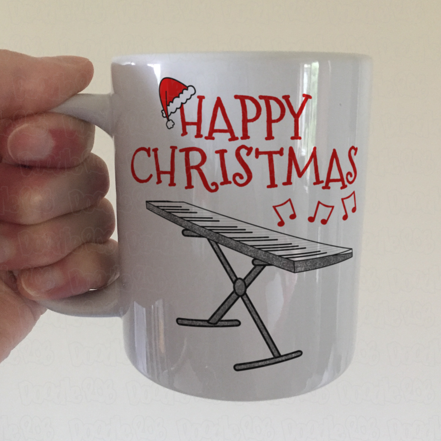 Keyboard Christmas Mug - Keyboardist Xmas Gift - Synth Player Christmas Gift