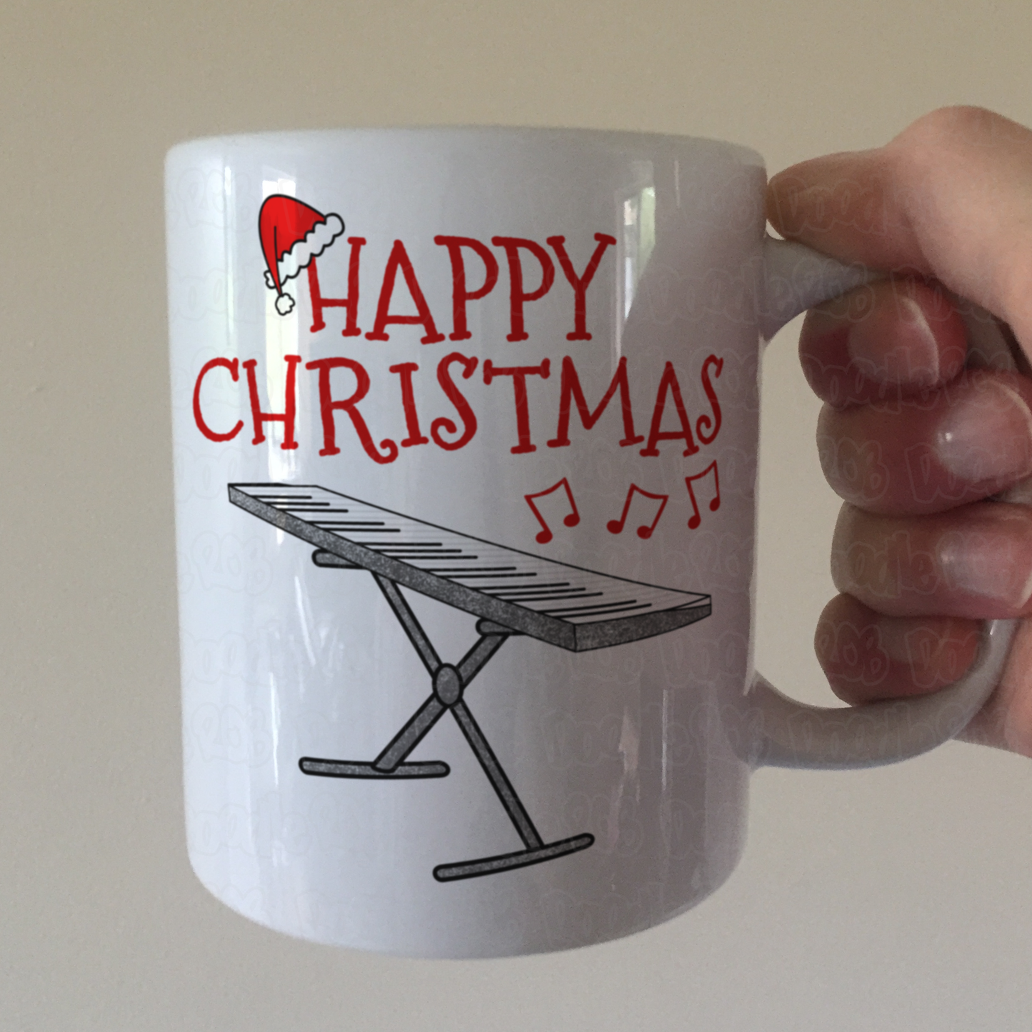 Keyboard Christmas Mug - Keyboardist Xmas Gift - Synth Player Christmas Gift