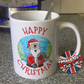 Tennis Christmas Mug - Santa Playing Tennis - Tennis Coach Xmas Gift