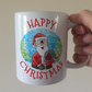 Tennis Christmas Mug - Santa Playing Tennis - Tennis Coach Xmas Gift