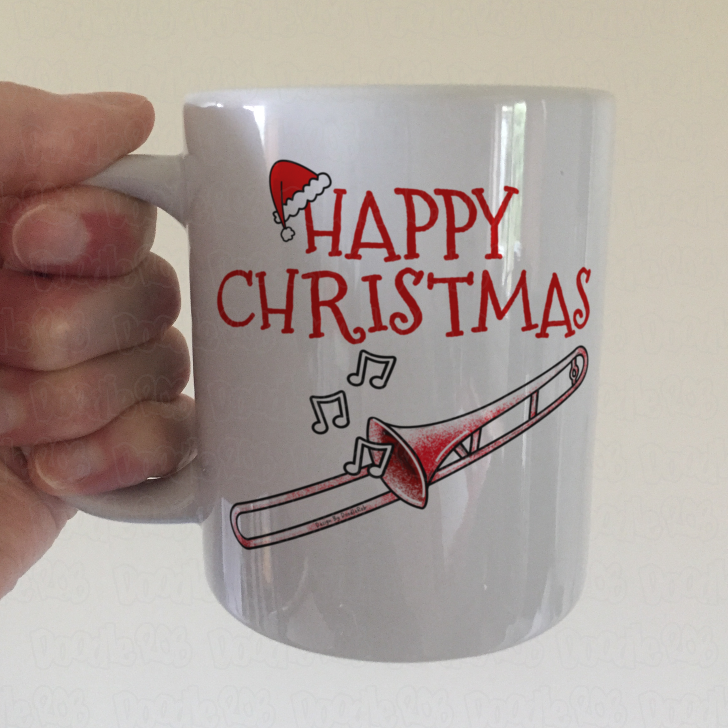 Trombone Christmas Mug - Gift For Trombonist - Brass Musician Xmas Gift