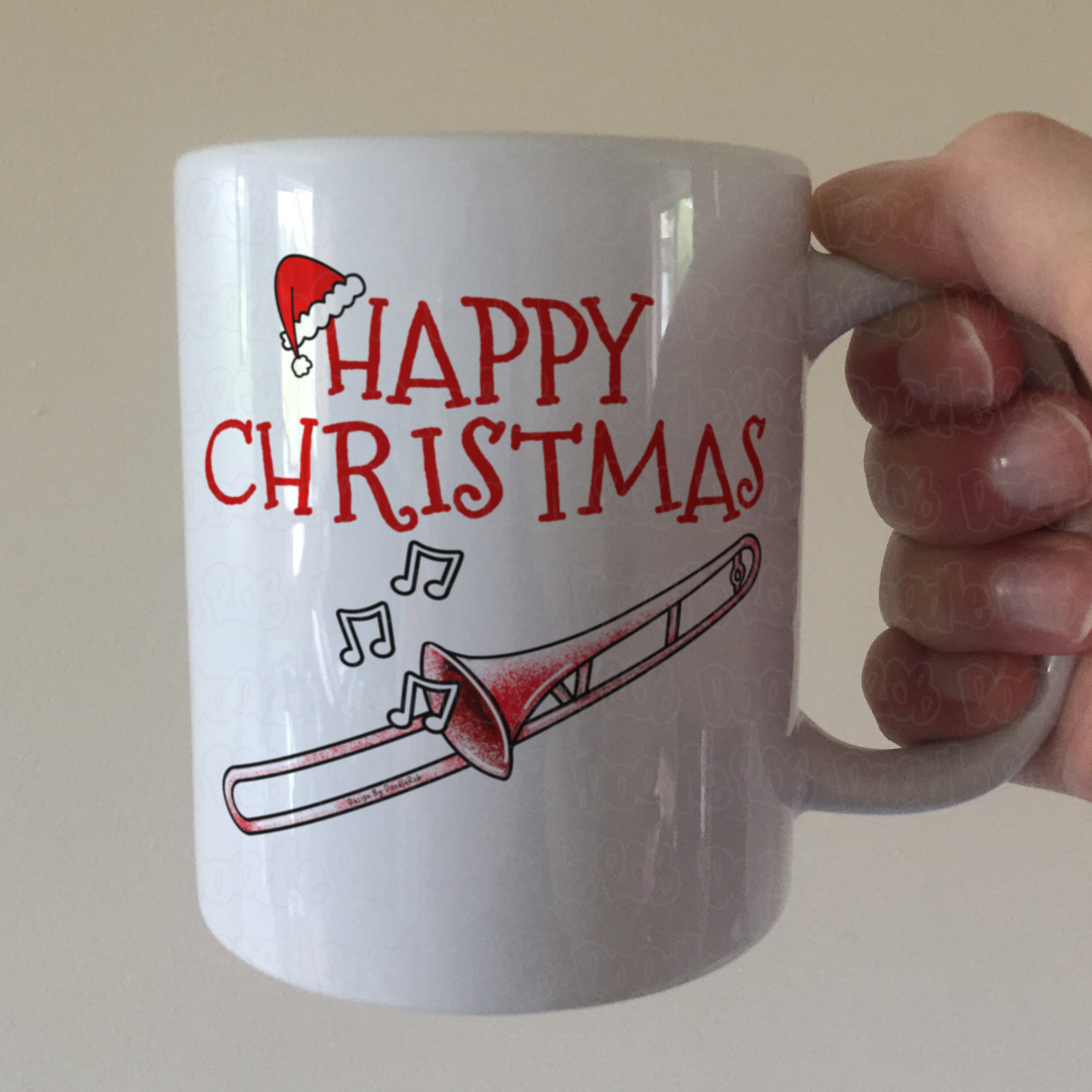 Trombone Christmas Mug - Gift For Trombonist - Brass Musician Xmas Gift