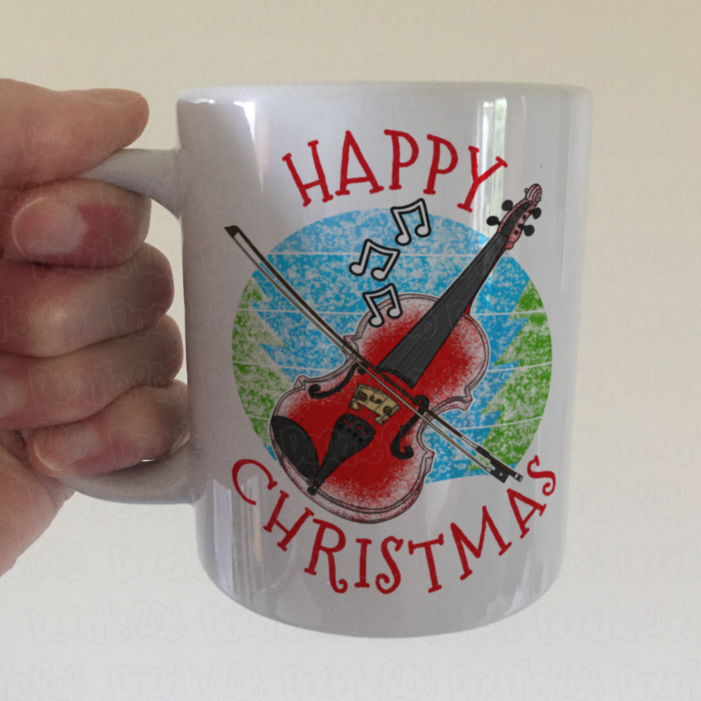 Violin Christmas Mug - Violinist Xmas Gift - Violin Teacher - Musician Christmas Mug
