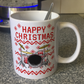 Drummer Christmas Mug (Ugly Sweater Style) - Drum Teacher Xmas Mug - Musician Christmas Gift