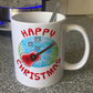 Acoustic Guitar Christmas Mug - Guitarist Xmas Gift - Guitar Teacher Mug