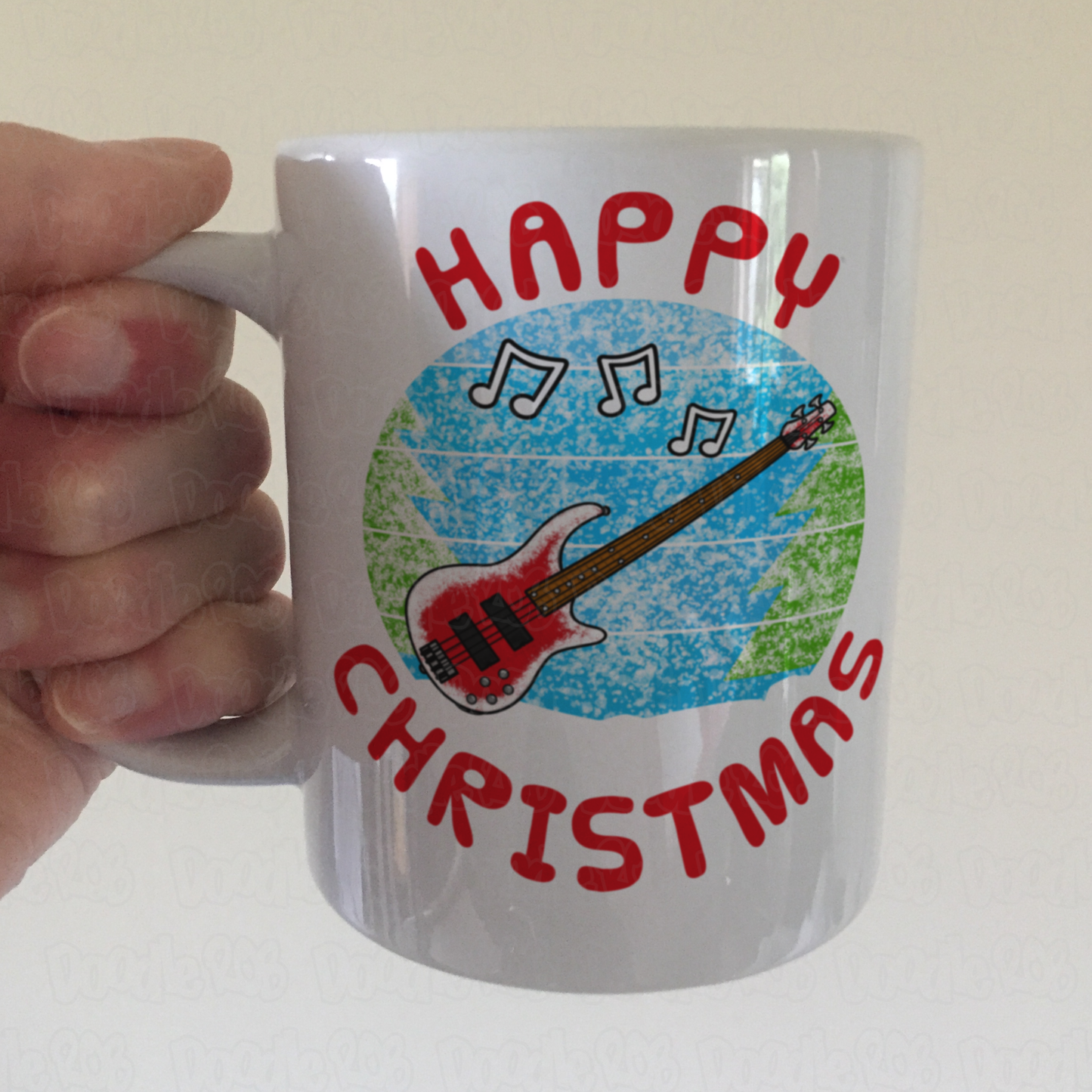 Bass Guitarist Christmas Mug - Bassist Xmas Mug - Gift For Bass Player