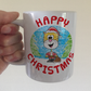 Cat Christmas Mug - Cat Lover Xmas Gift - Santa Claus Mug - Funny Animal Xmas Gift