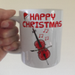 Christmas Cello Mug - Cellist Mug - Cello Teacher Xmas Gift - String Musician Gift