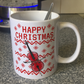 Christmas Cello Mug (Ugly Sweater Style) - Cellist Mug - Cello Teacher Xmas Gift - String Musician Gift
