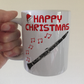 Clarinet Christmas Mug - Gift For Clarinetist - Woodwind Musician Xmas Gift