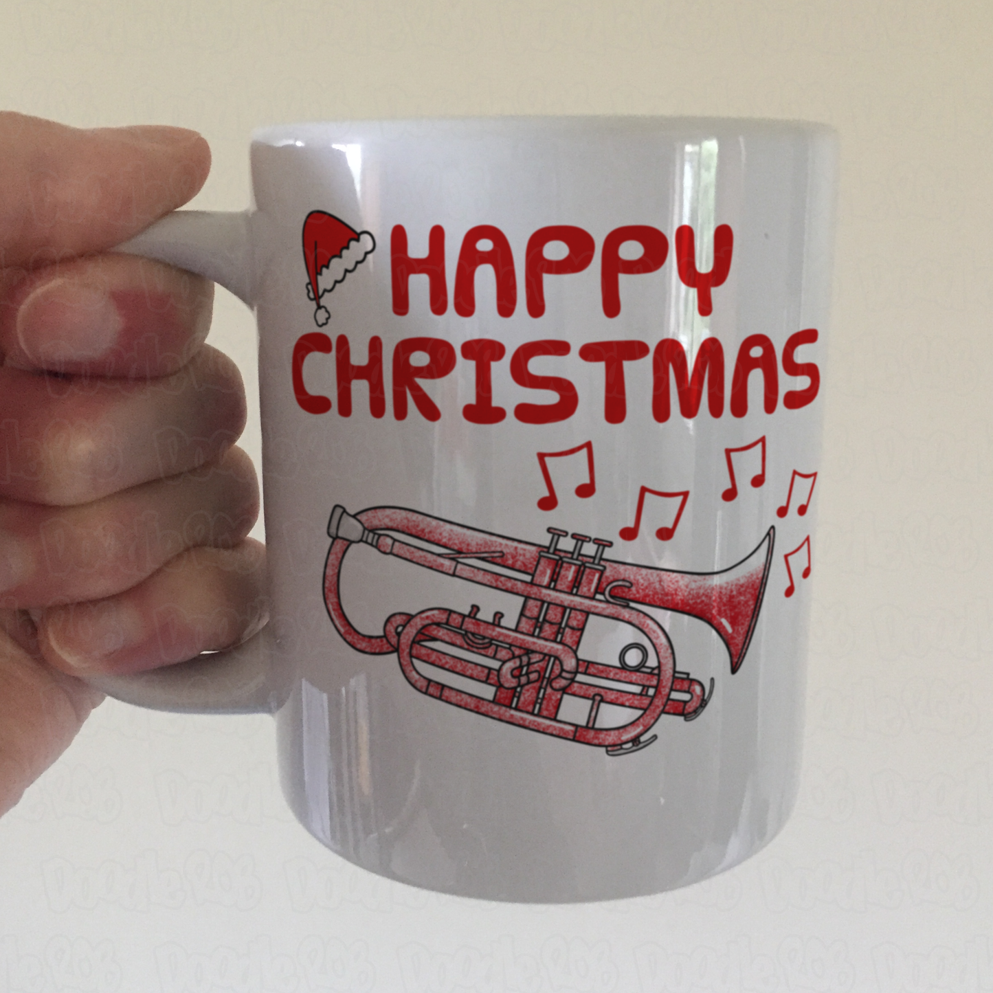 Cornet Christmas Mug - Gift For Cornetist - Brass Musician Xmas Gift