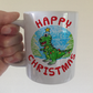Dinosaur Christmas Mug - T-Rex Xmas Mug - Christmas Gift For Boy