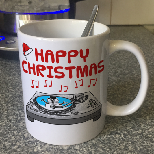 DJ Christmas Mug - Xmas Gift For DJ - Music Producer Gift
