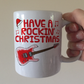 Electric Guitar Christmas Mug - Have A Rockin' Christmas - Guitarist Xmas Gift - Guitar Teacher Mug