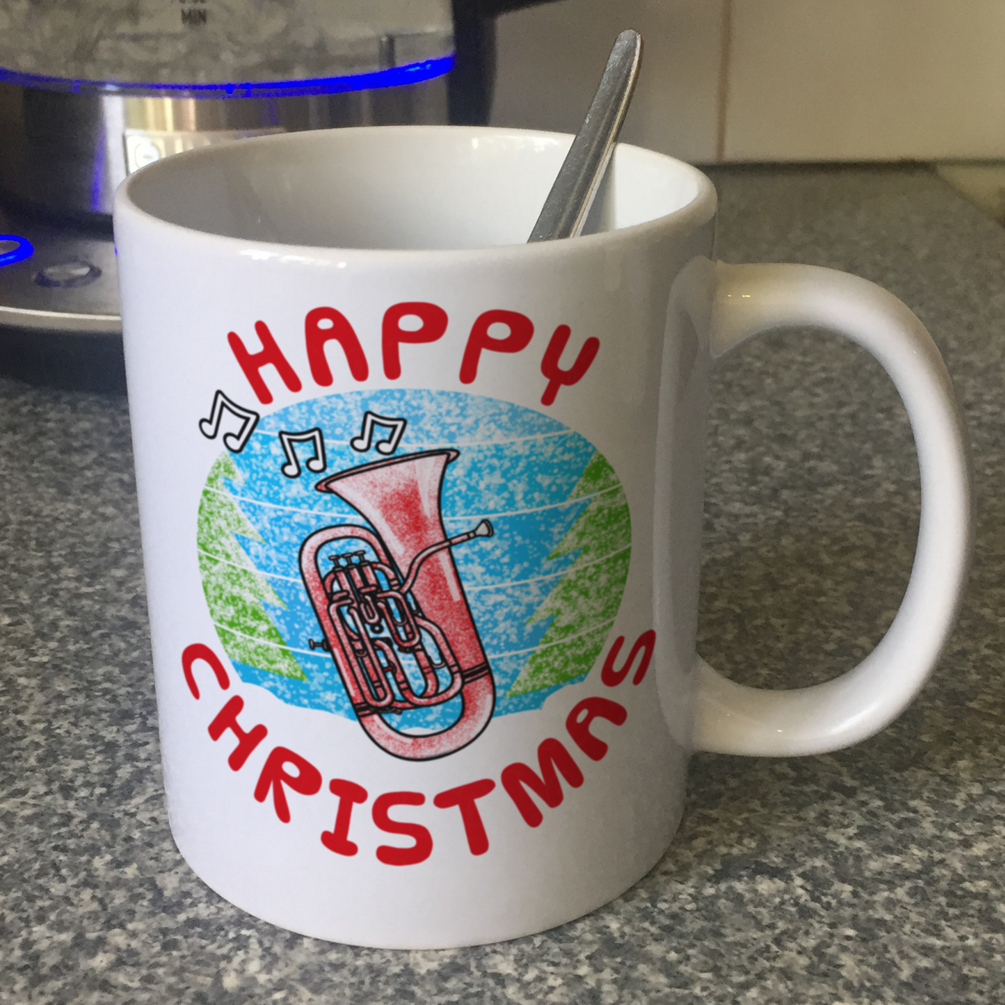 Euphonium Christmas Mug - Gift For Euphoniumist - Brass Musician Xmas Gift
