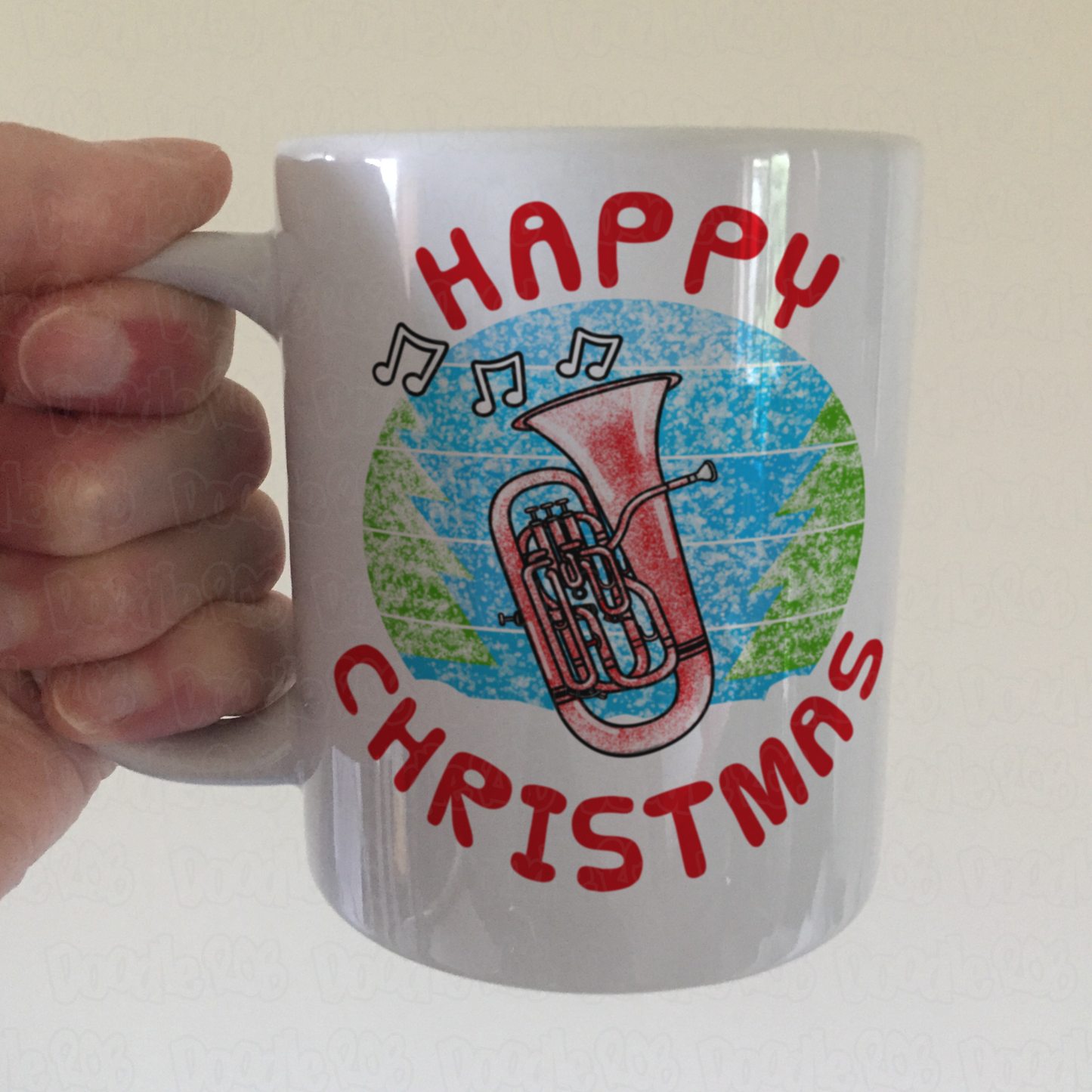 Euphonium Christmas Mug - Gift For Euphoniumist - Brass Musician Xmas Gift