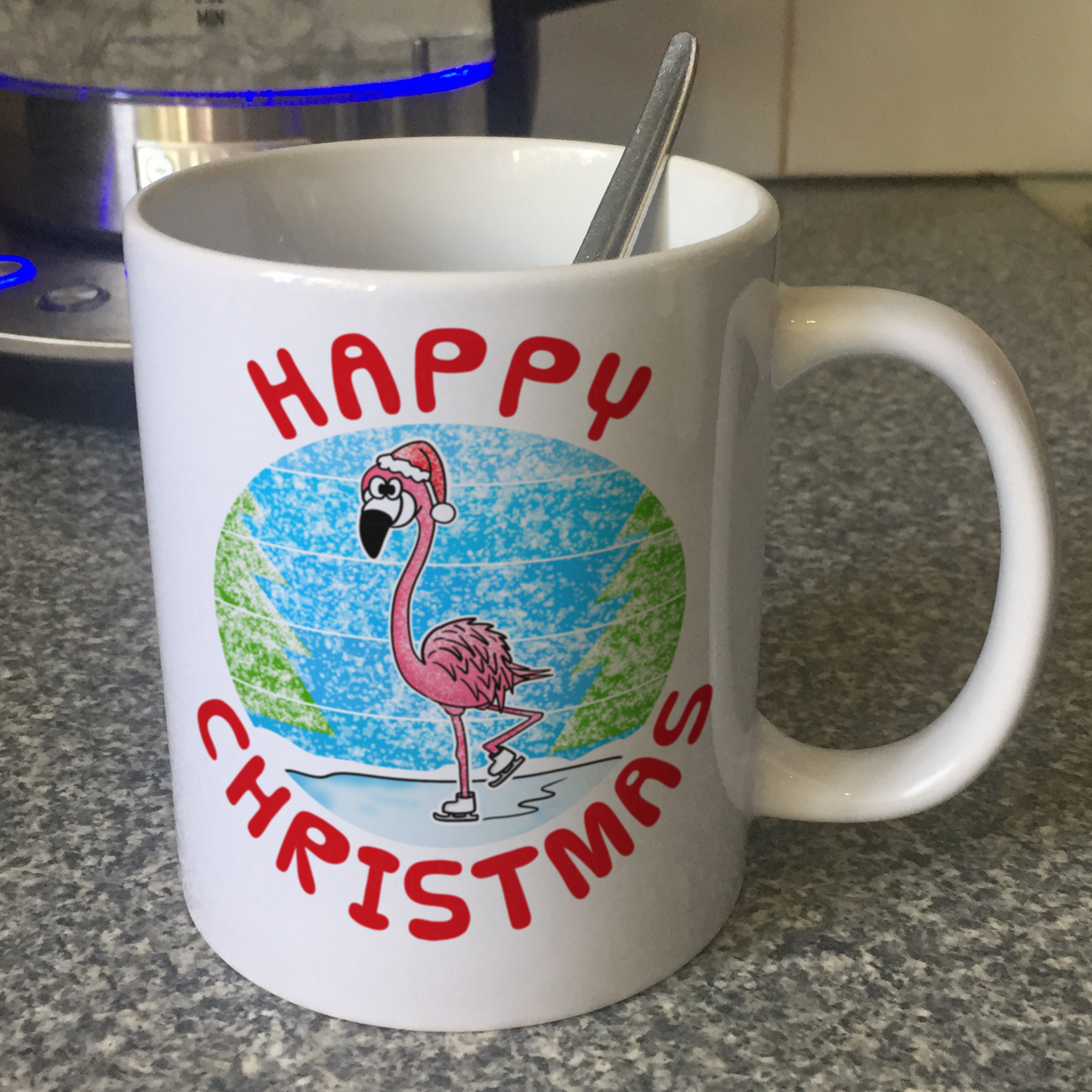 Flamingo Christmas Mug - Wildlife Xmas Mug - Christmas Gift For Animal Lover