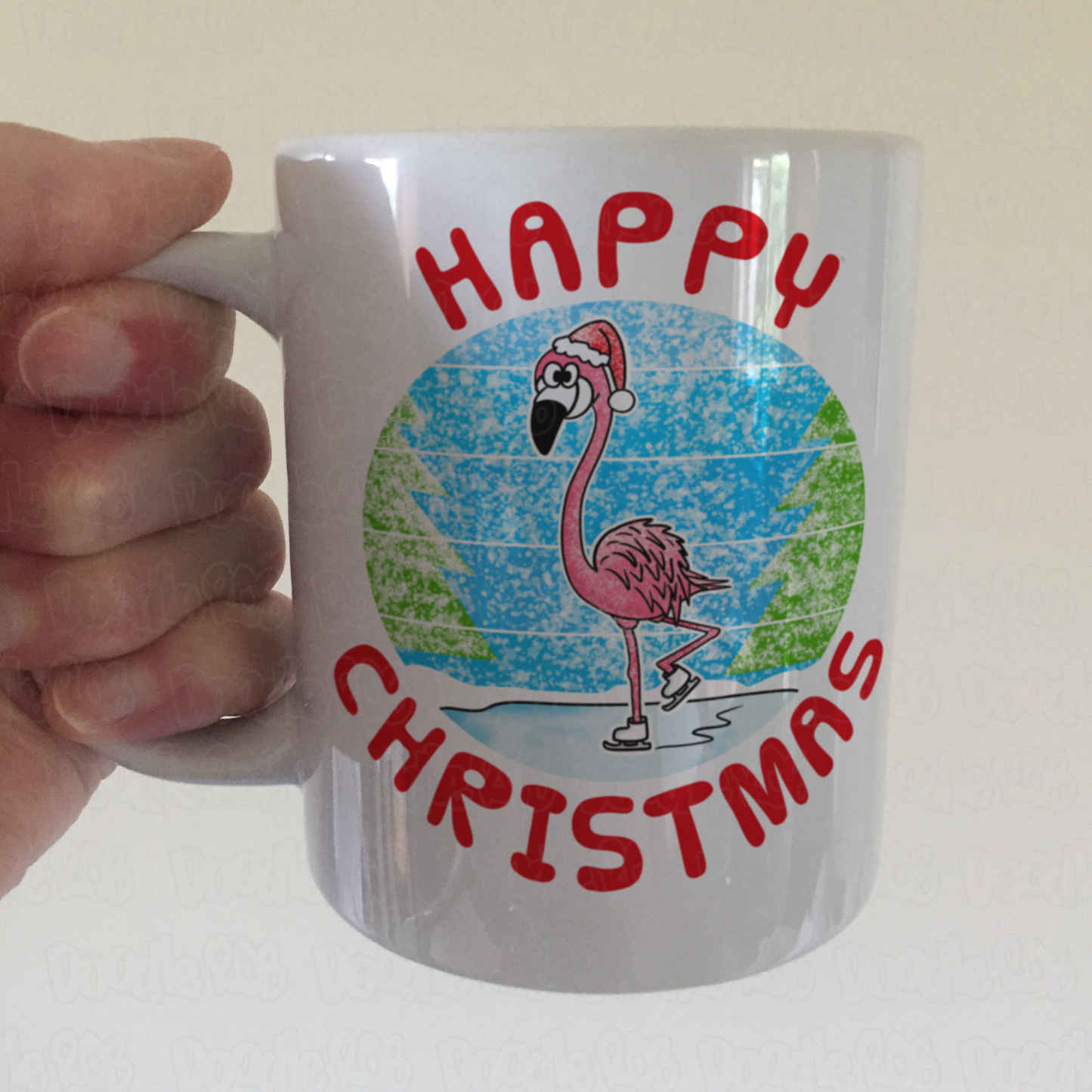 Flamingo Christmas Mug - Wildlife Xmas Mug - Christmas Gift For Animal Lover