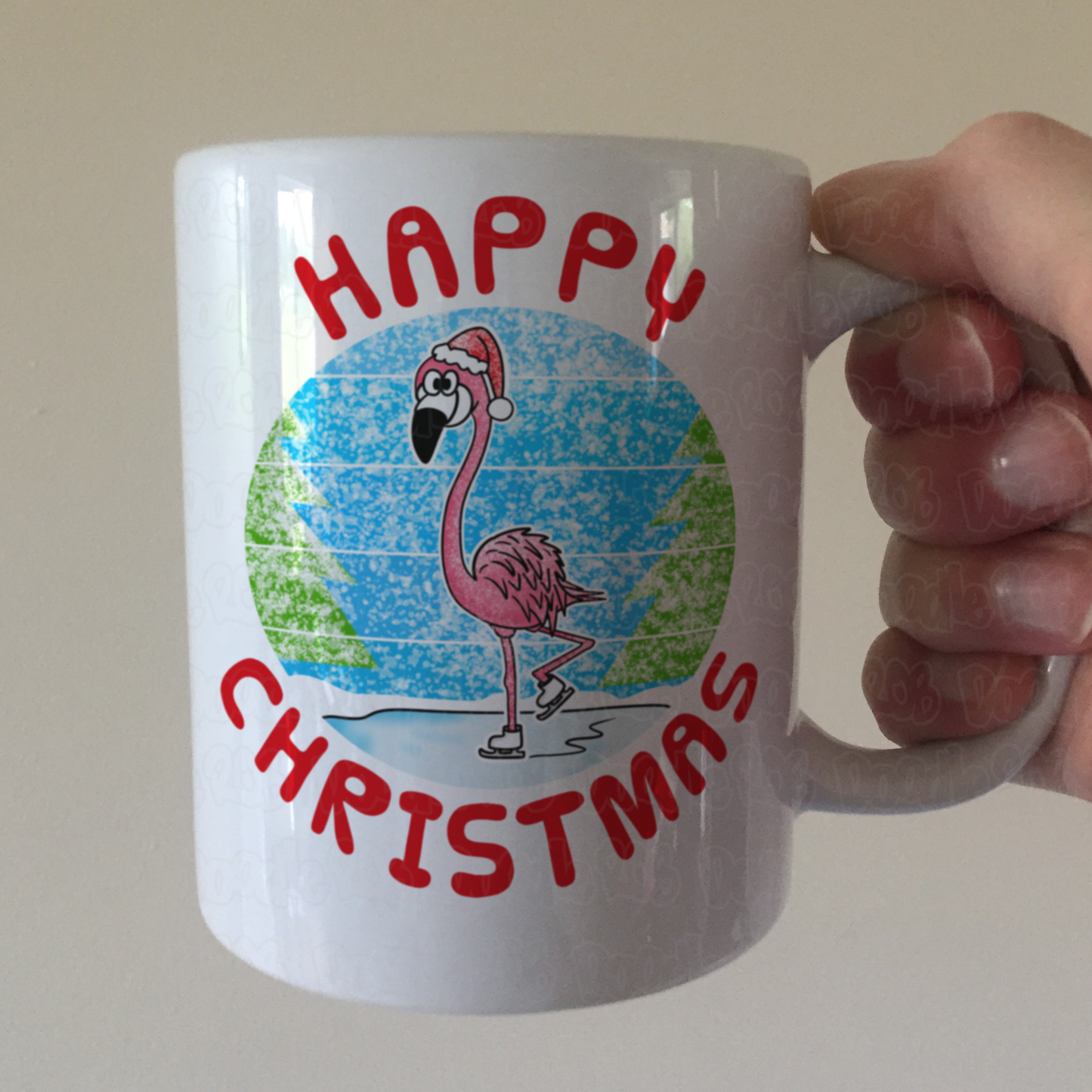 Flamingo Christmas Mug - Wildlife Xmas Mug - Christmas Gift For Animal Lover