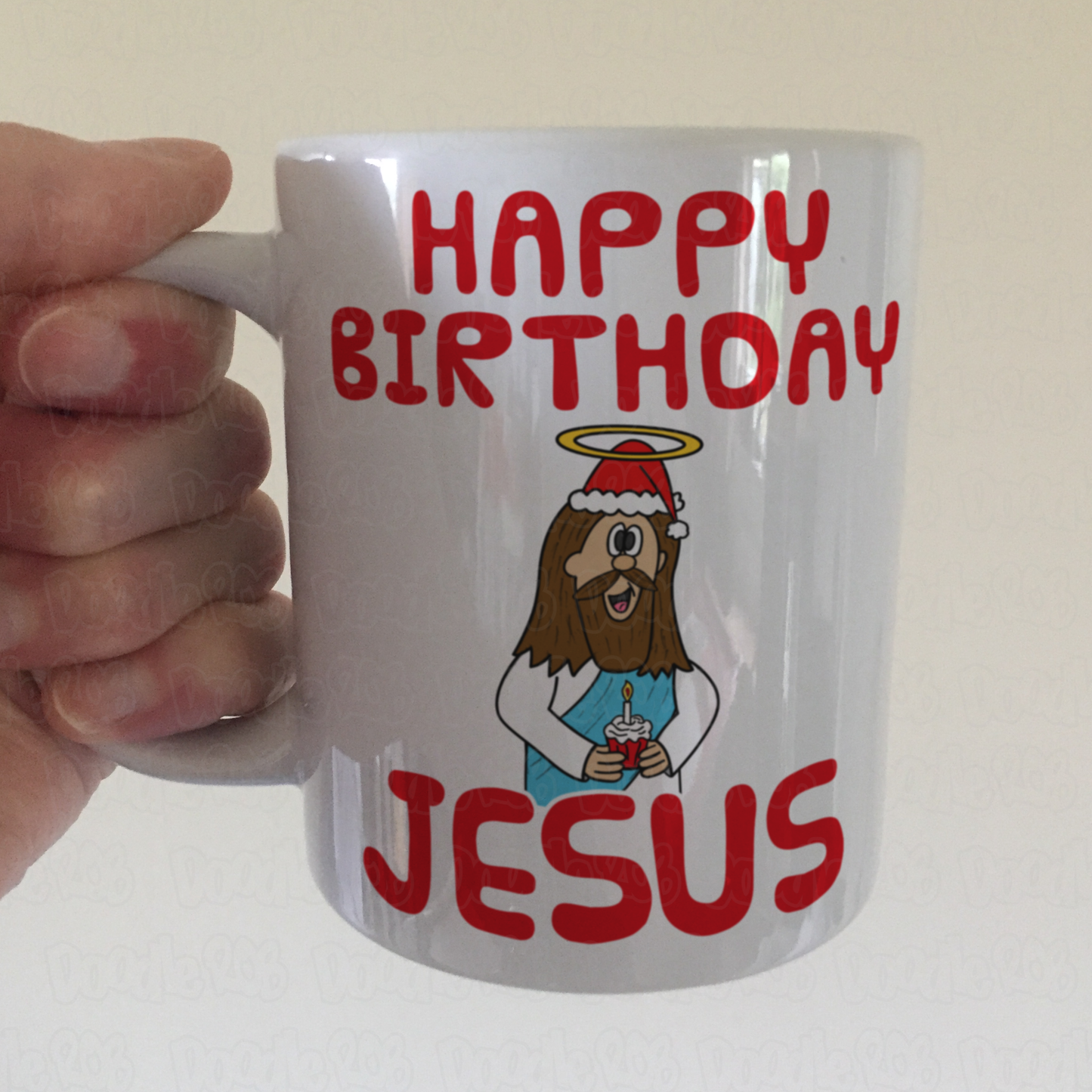 Jesus Christmas Mug - Happy Birthday Jesus - Funny Church Christmas Gift