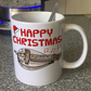 Hurdy Gurdy Christmas Mug - Gift For Gurdyist - Folk Musician Xmas Mug