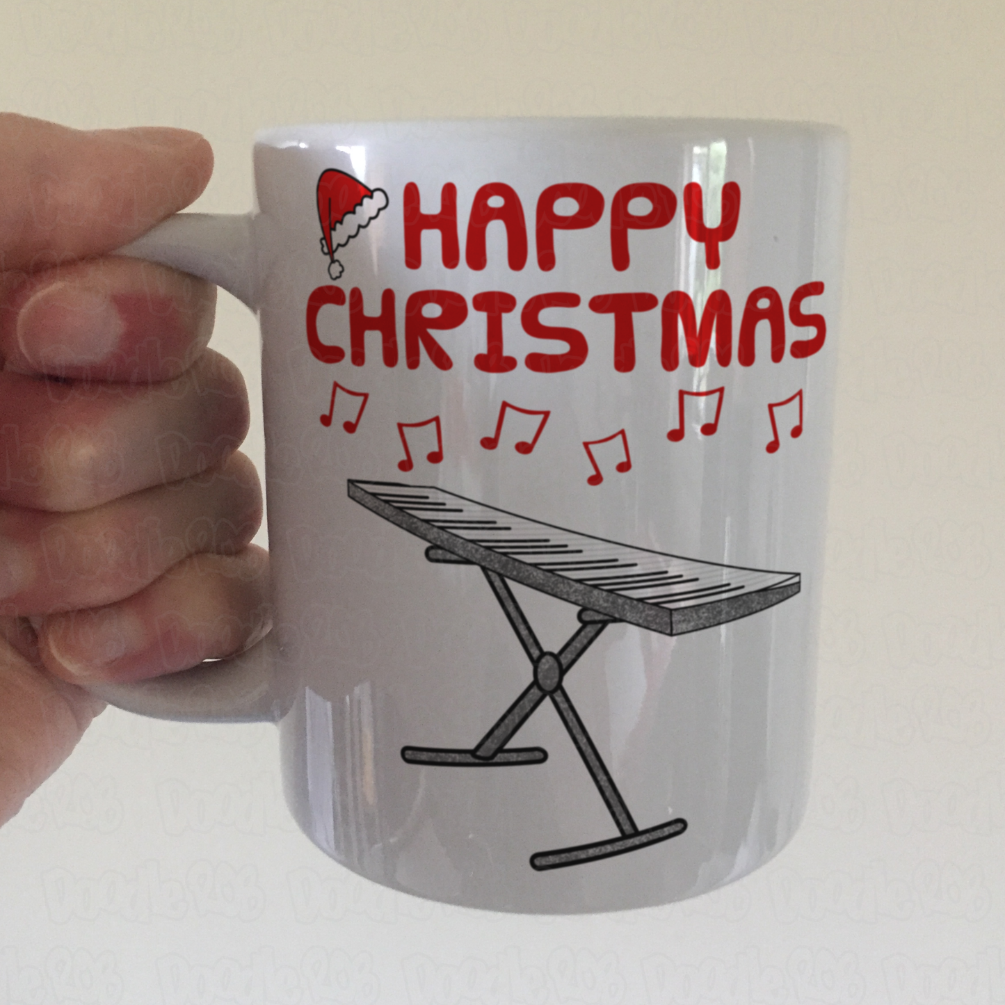Keyboard Christmas Mug - Keyboardist Xmas Gift - Synth Player Christmas Gift