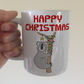 Koala Christmas Mug - Wildlife Lover Xmas Gift - Funny Animal Xmas Gift