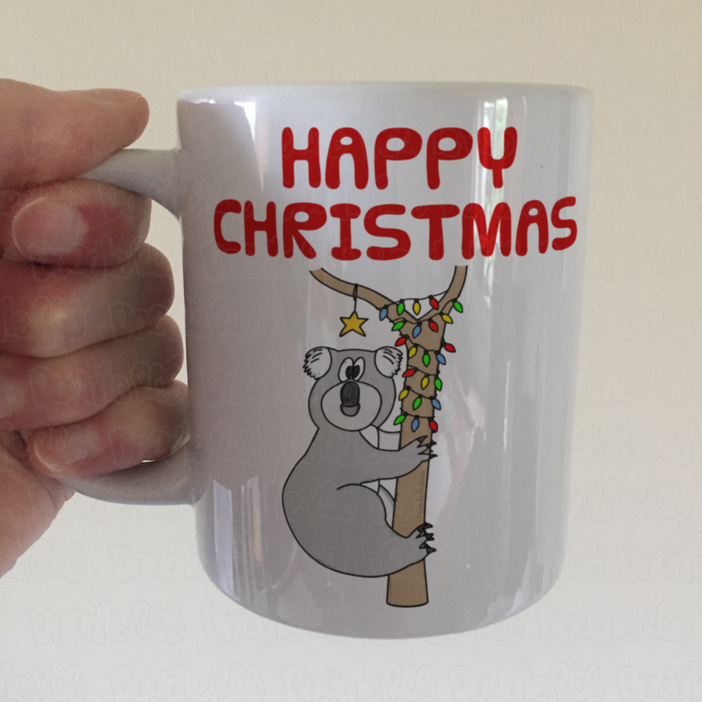 Koala Christmas Mug - Wildlife Lover Xmas Gift - Funny Animal Xmas Gift