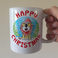 Lion Christmas Mug - Wildlife Xmas Mug - Christmas Gift For Animal Lover