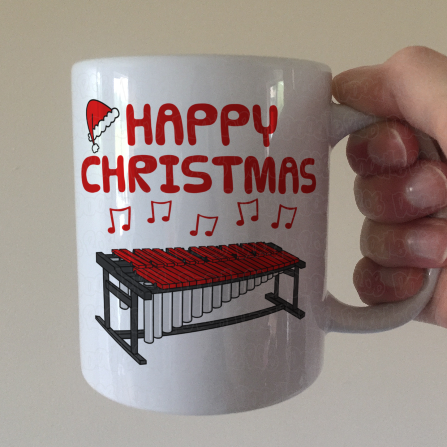 Marimba Christmas Mug - Marimbist Gift - Percussionist Xmas Gift