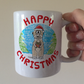 Meerkat Christmas Mug - Wildlife Lover Xmas Gift - Funny Meerkat Gift