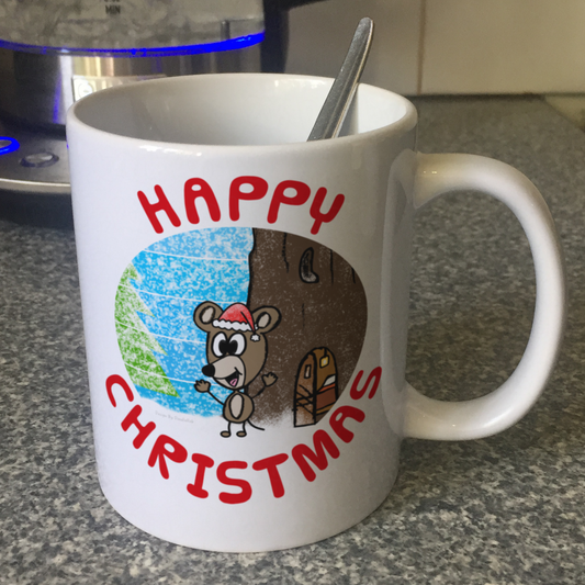 Mouse Christmas Mug - Nature Xmas Mug - Christmas Gift For Animal Lover