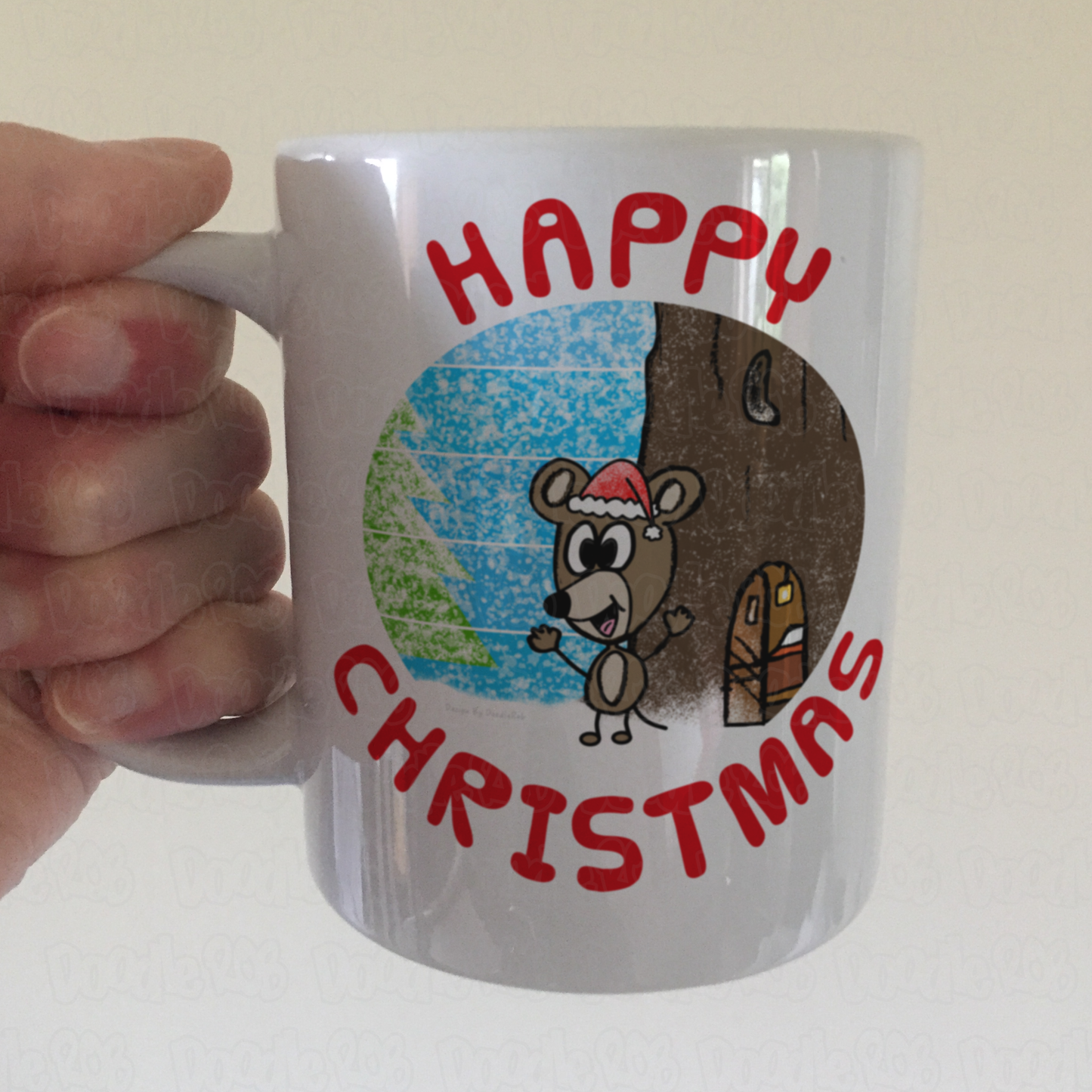 Mouse Christmas Mug - Nature Xmas Mug - Christmas Gift For Animal Lover