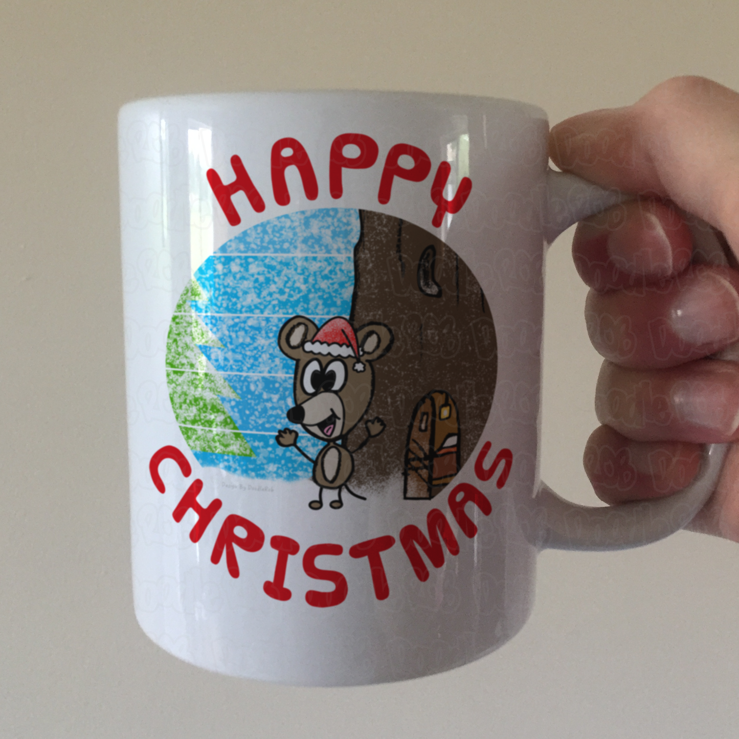 Mouse Christmas Mug - Nature Xmas Mug - Christmas Gift For Animal Lover