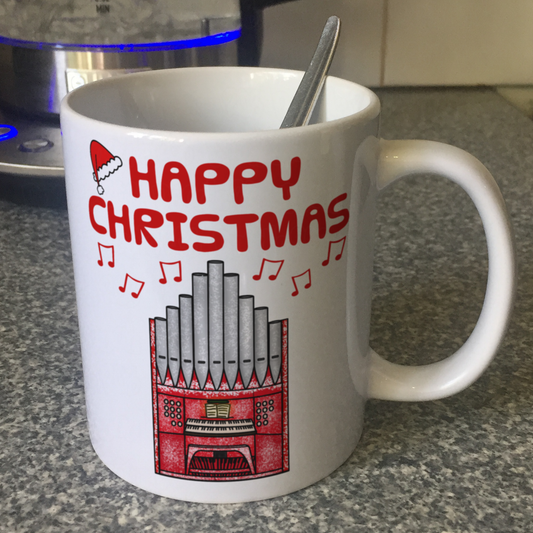 Organist Christmas Mug - Church Organ Mug - Organist Xmas Gift - Organ Teacher Gift