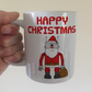 Robot Santa Christmas Mug - Engineer Xmas Mug - Funny Robot Mug For Boy