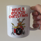 Drummer Christmas Mug - Rudolf The Reindeer Playing Drums - Musician Xmas Gift