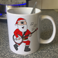 Banjo Christmas Mug - Santa Playing Banjo - Banjoist Xmas Gift - Folk Musician Mug