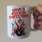 Drummer Christmas Mug - Santa Playing Drums - Drum Teacher Xmas Gift