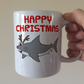 Shark Christmas Mug - Wildlife Lover Xmas Gift - Rudolf The Reindeer Mug - Shark Xmas Gift