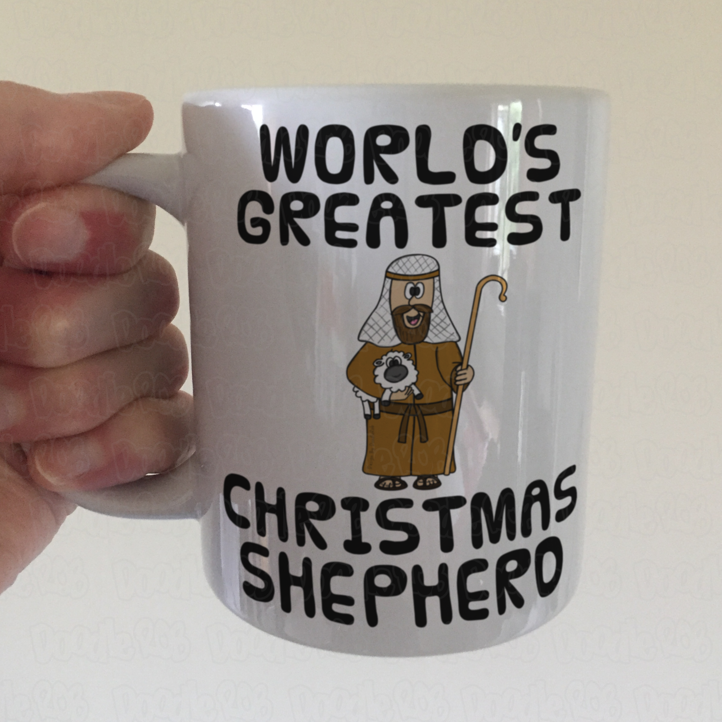 Christmas Nativity Mug - World's Greatest Christmas Shepherd - Funny Church Xmas Gift