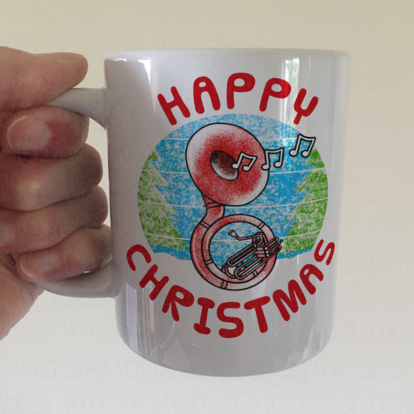 Sousaphone Christmas Mug - Sousaphonist Mug - Brass Musician Xmas Gift