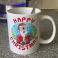 Tennis Christmas Mug - Santa Playing Tennis - Tennis Coach Xmas Gift